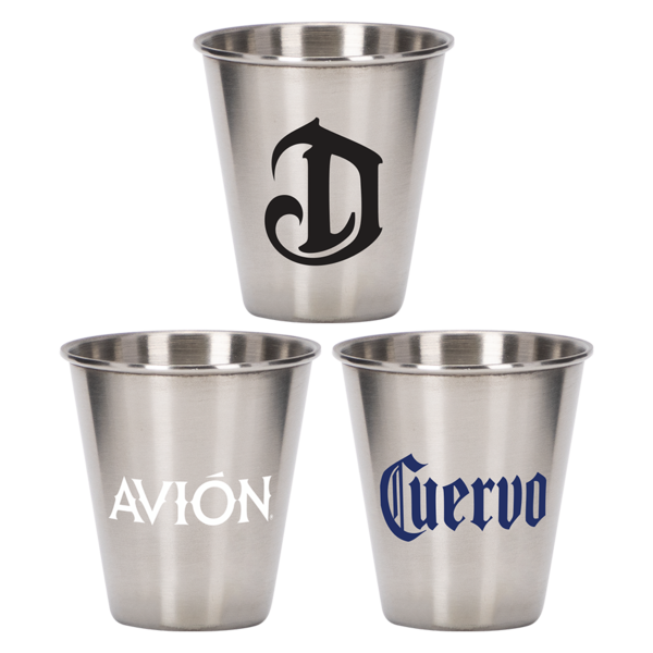 Pound One 2.5 oz Metal Shot Glass