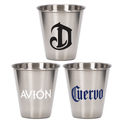 Pound One 2.5 oz Metal Shot Glass